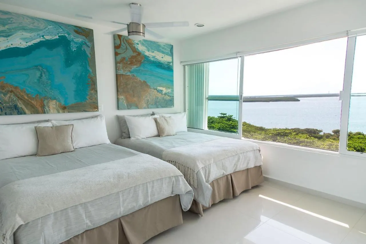 Ocean View Three Bedroom, Three Story Penthouse By The Beach Cancun Aparthotel